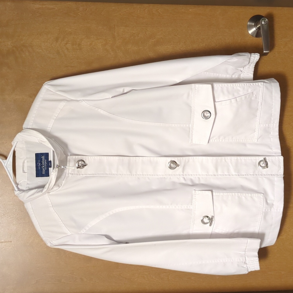 Mackintosh New England Jacket Winter White Full Zip Toggle Vintage Style